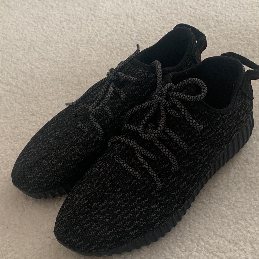 Adidas Yeezy Boost Black Sneakers 6 Excellent Condition